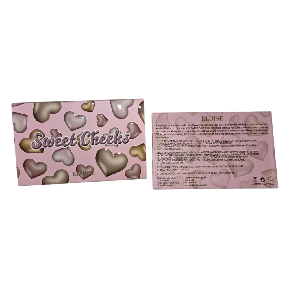 Eloise Sweet Cheeks Heart Palette in Sunkissed Treat & Bronzed Glow NEW IN BOX